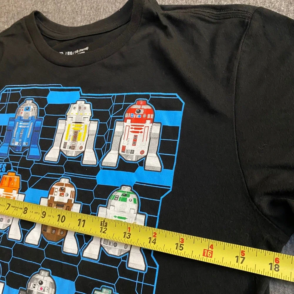 LEGO Star Wars Boys Astromech R-Series Droids Graphic T-Shirt Black XL 14/16